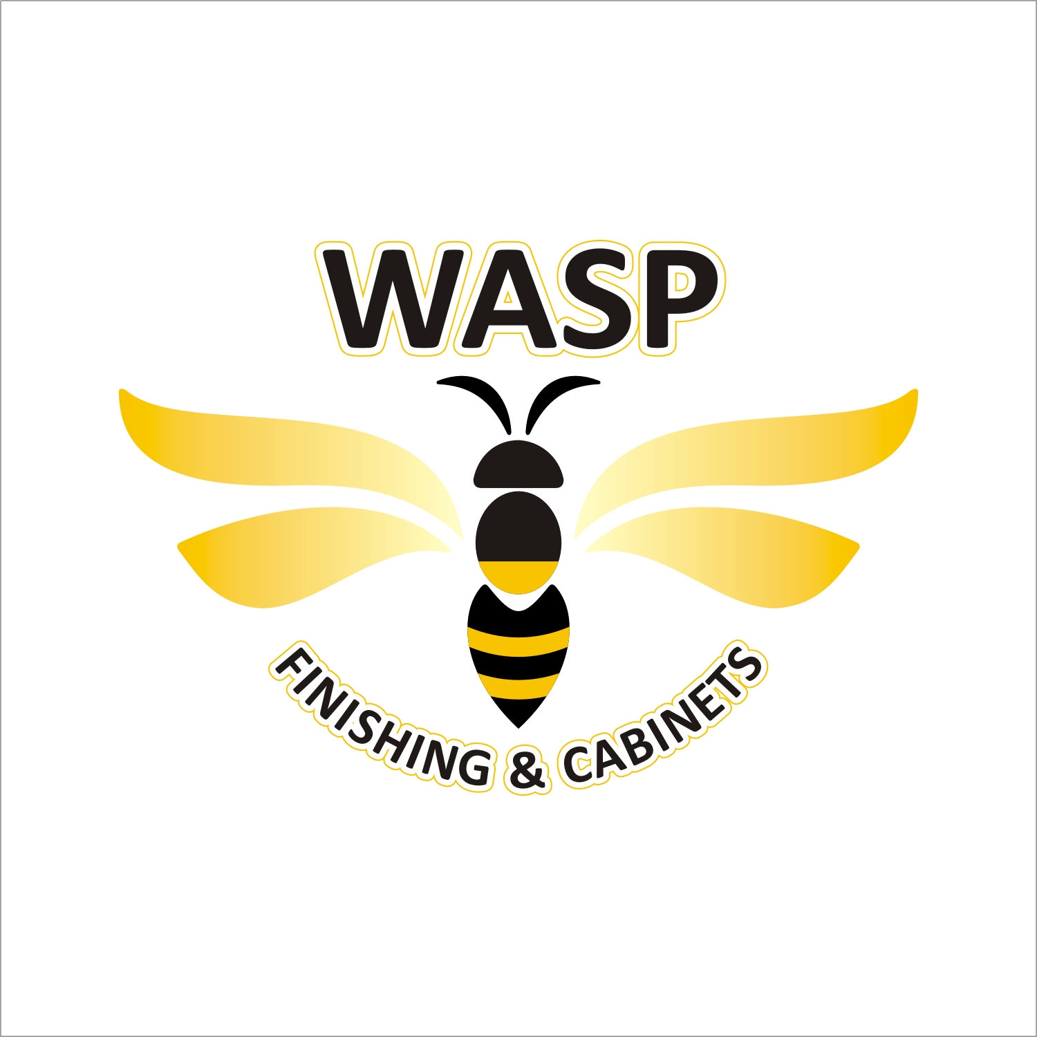 Logo Design by Nita Graphics for WASP FINISHING & CABINETS  | Design #26529213
