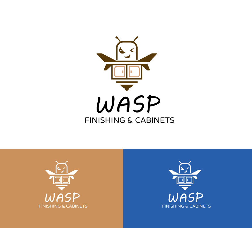 Logo Design by Dylan H for WASP FINISHING & CABINETS  | Design #26533342