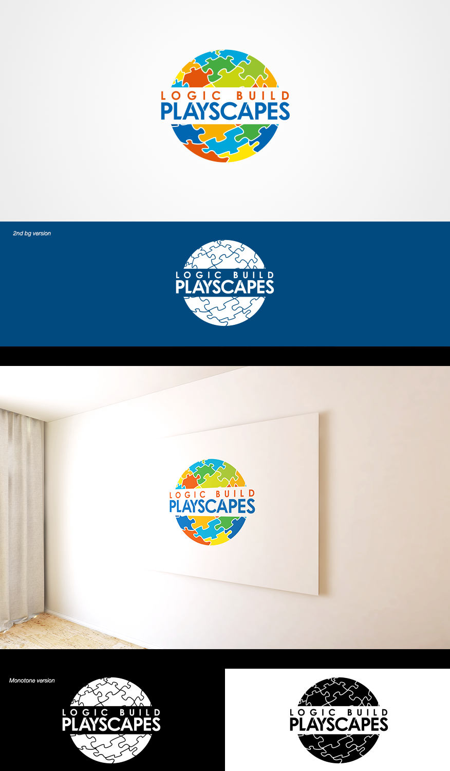 Logo Design by creativerhythm for Logic Build Playscapes  | Design #26598711
