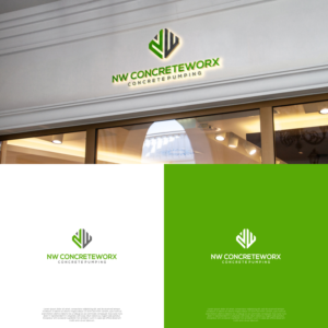 NW Concreteworx Concrete Pumping | Logo Design by untung bertubi-tubi