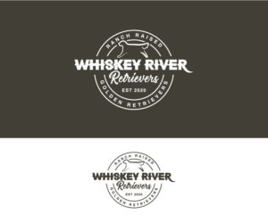 Whiskey River Retrievers - Est 2020 - Ranch Raised Golden Retrievers | Logo-Design von Art Lancer