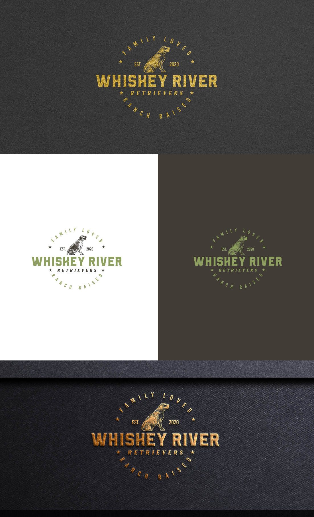Logo Design by GLDesigns for Whiskey River Retrievers  | Design #26532450