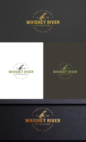 Logo Design by GLDesigns for Whiskey River Retrievers  | Design: #26532450