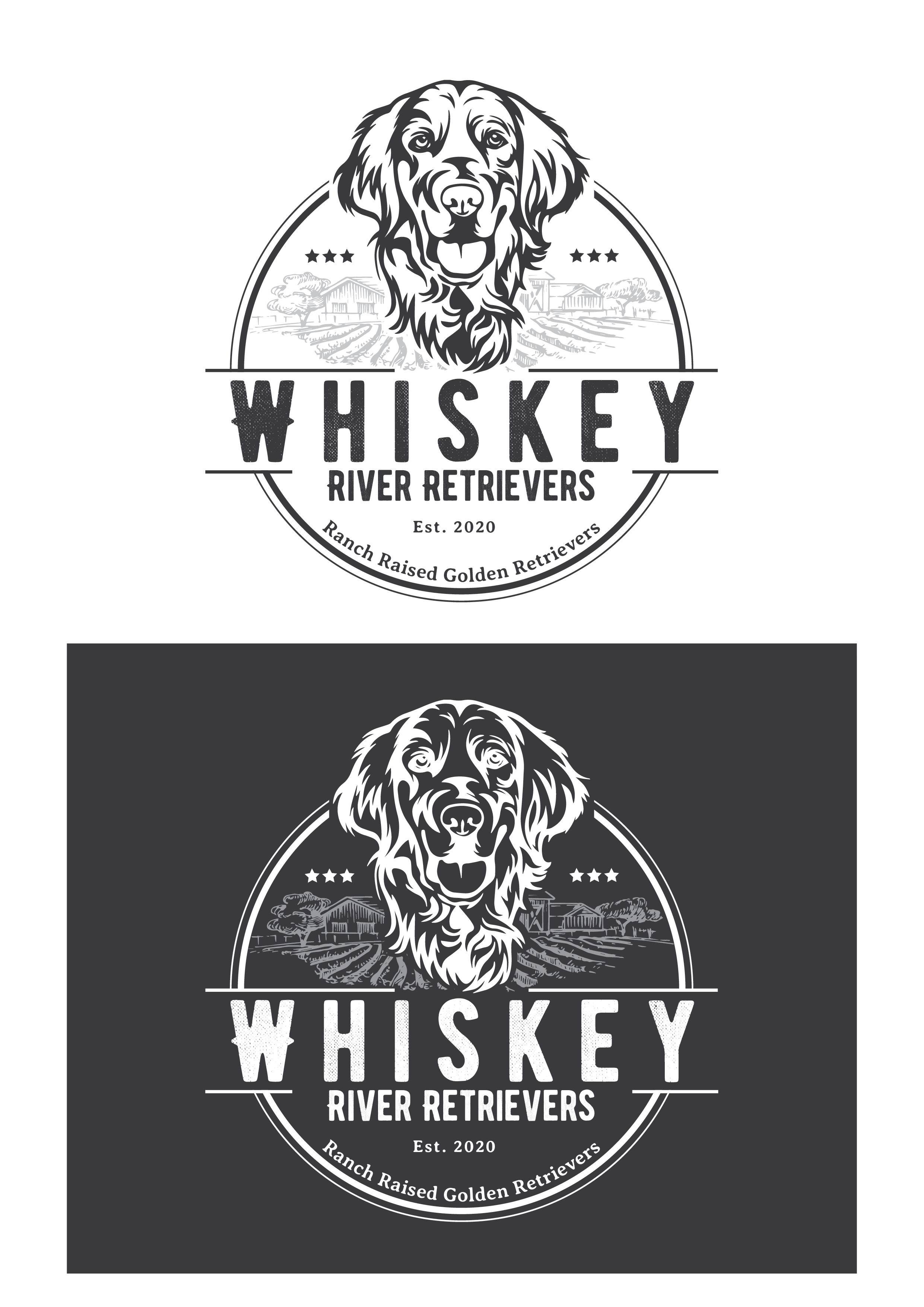 Diseño de Logo por Tanur Graphics para Whiskey River Retrievers  | Diseño #26546165
