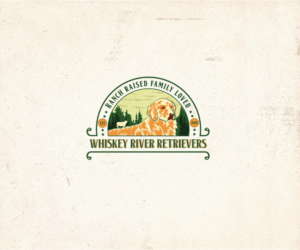 Logo Design by thulet for Whiskey River Retrievers  | Design: #26536130