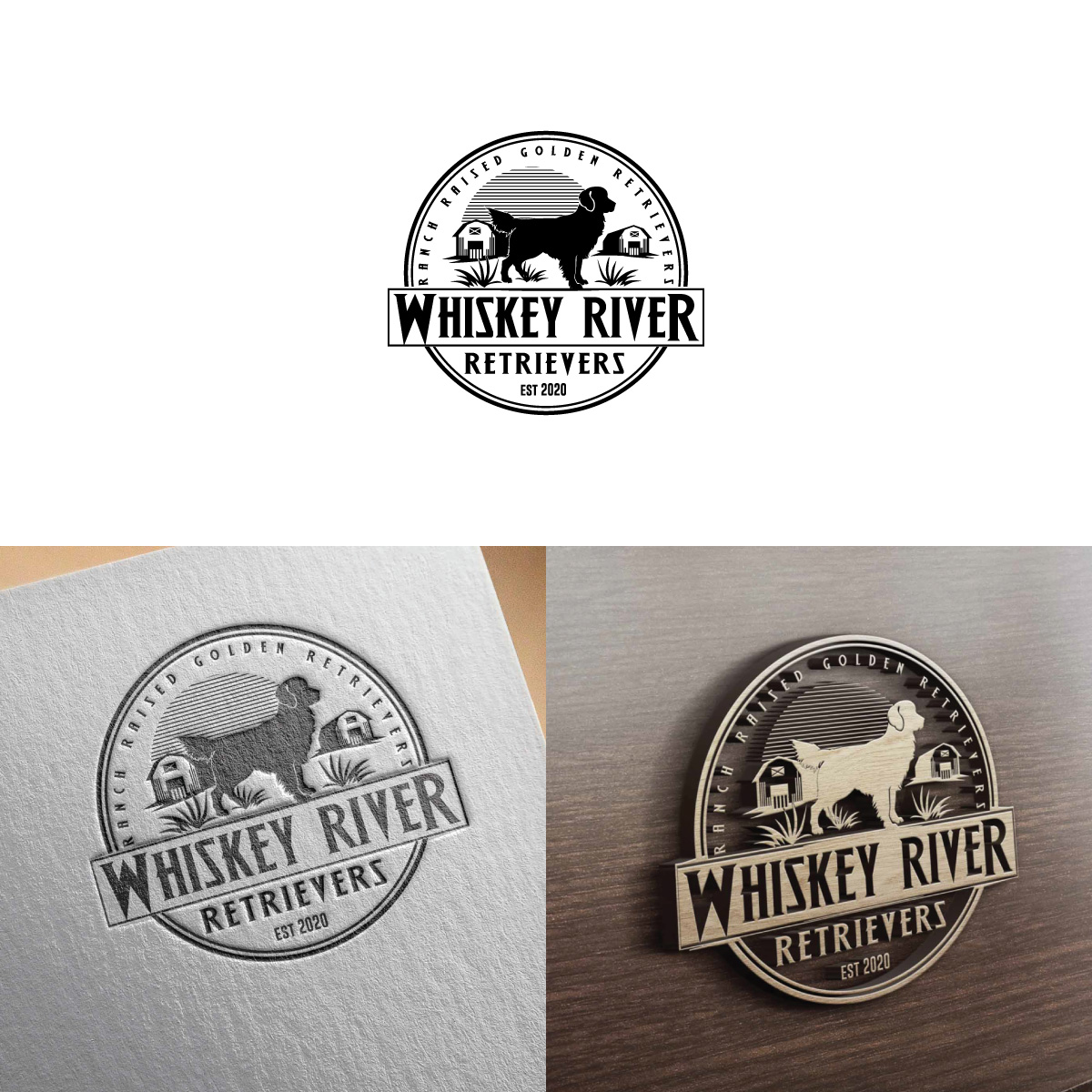 Diseño de Logo por Magic of Art para Whiskey River Retrievers  | Diseño #26539674