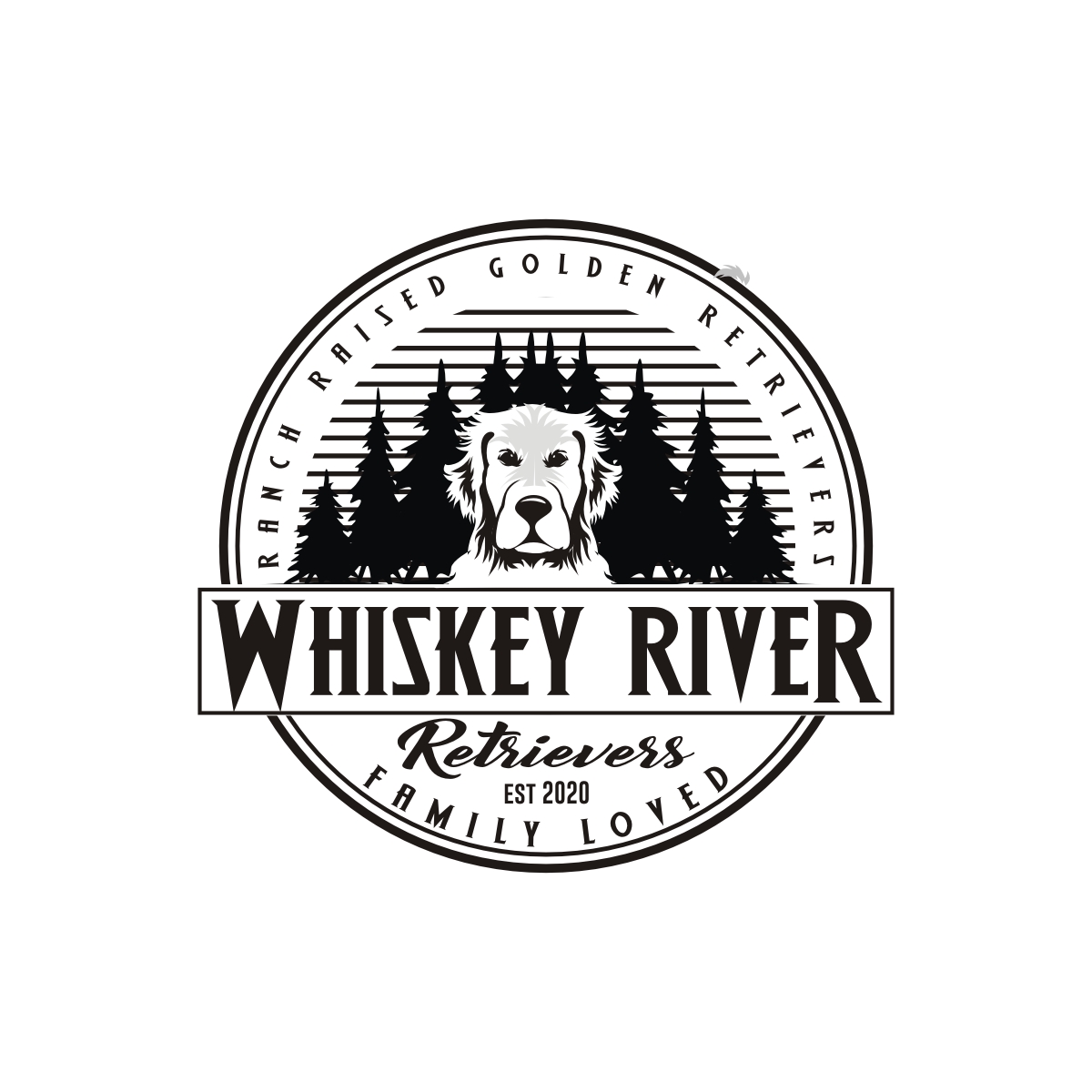 Logo Design by Magic of Art for Whiskey River Retrievers  | Design #26563762