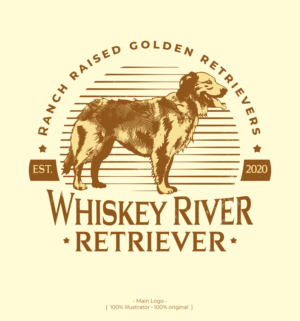 Logo Design by Brandão for Whiskey River Retrievers  | Design: #26552697