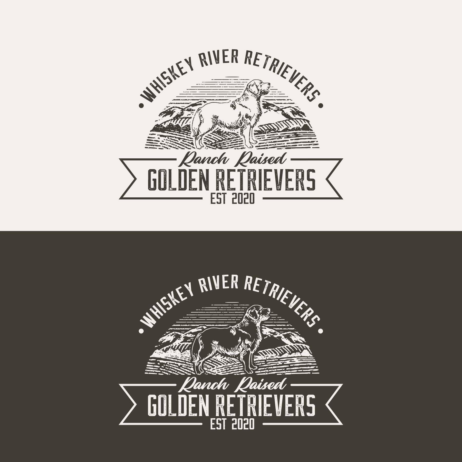 Diseño de Logo por Art of Joy para Whiskey River Retrievers  | Diseño #26553422