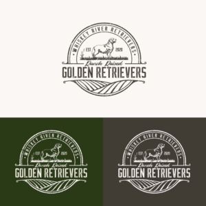 Logo Design by Art of Joy for Whiskey River Retrievers  | Design: #26553425