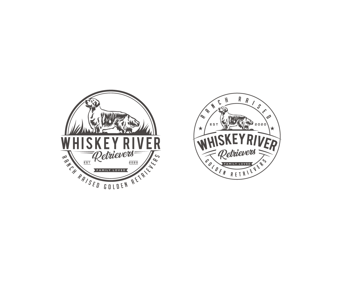 Logo-Design von step forward 2 für Whiskey River Retrievers  | Design #26566072