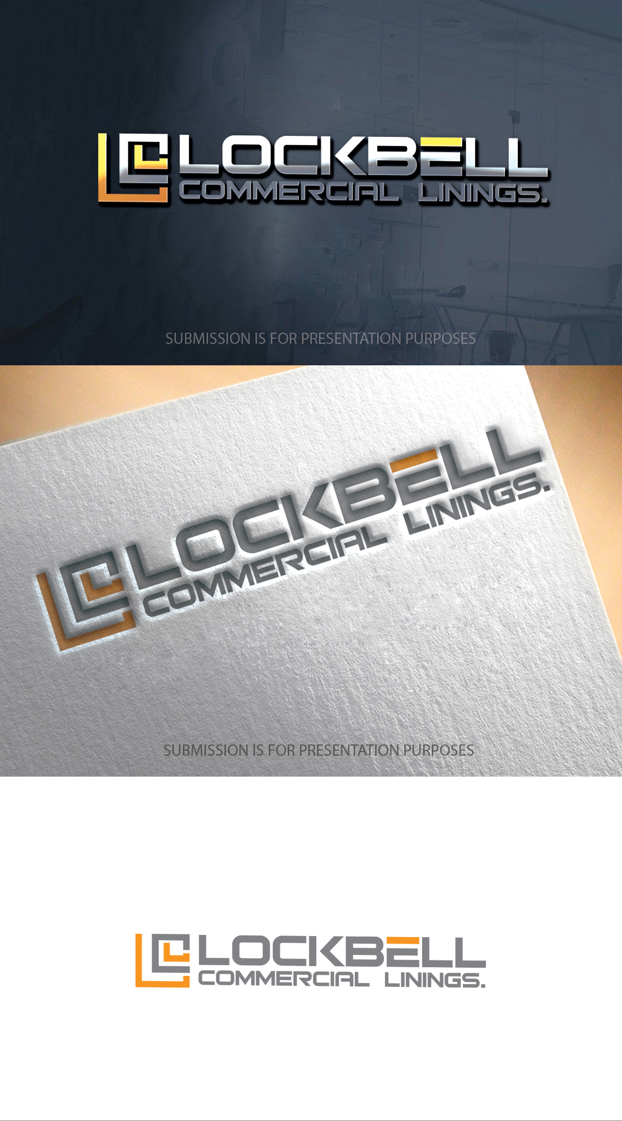 Logo Design by graphicevolution for LOCKBELL Commercial Linings | Design #26532182