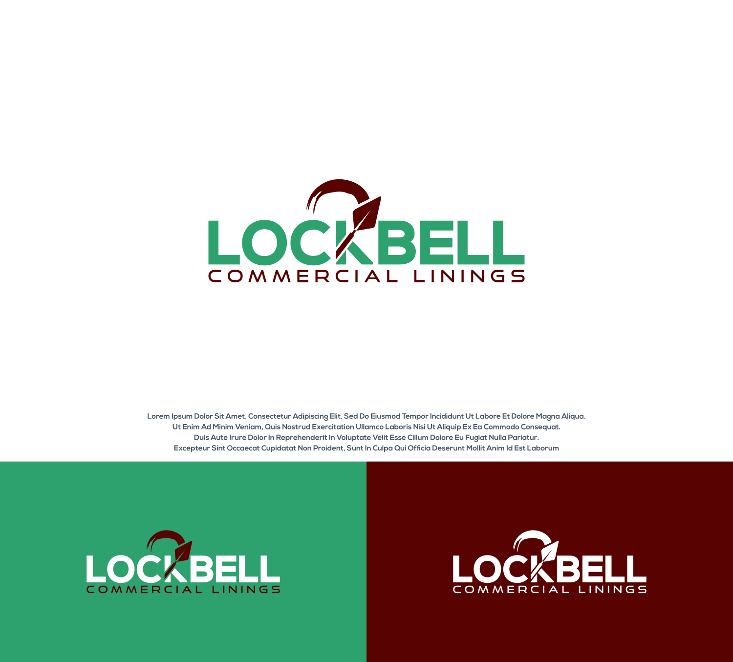 Logo Design by Aditya.DwiRama for LOCKBELL Commercial Linings | Design #26535012