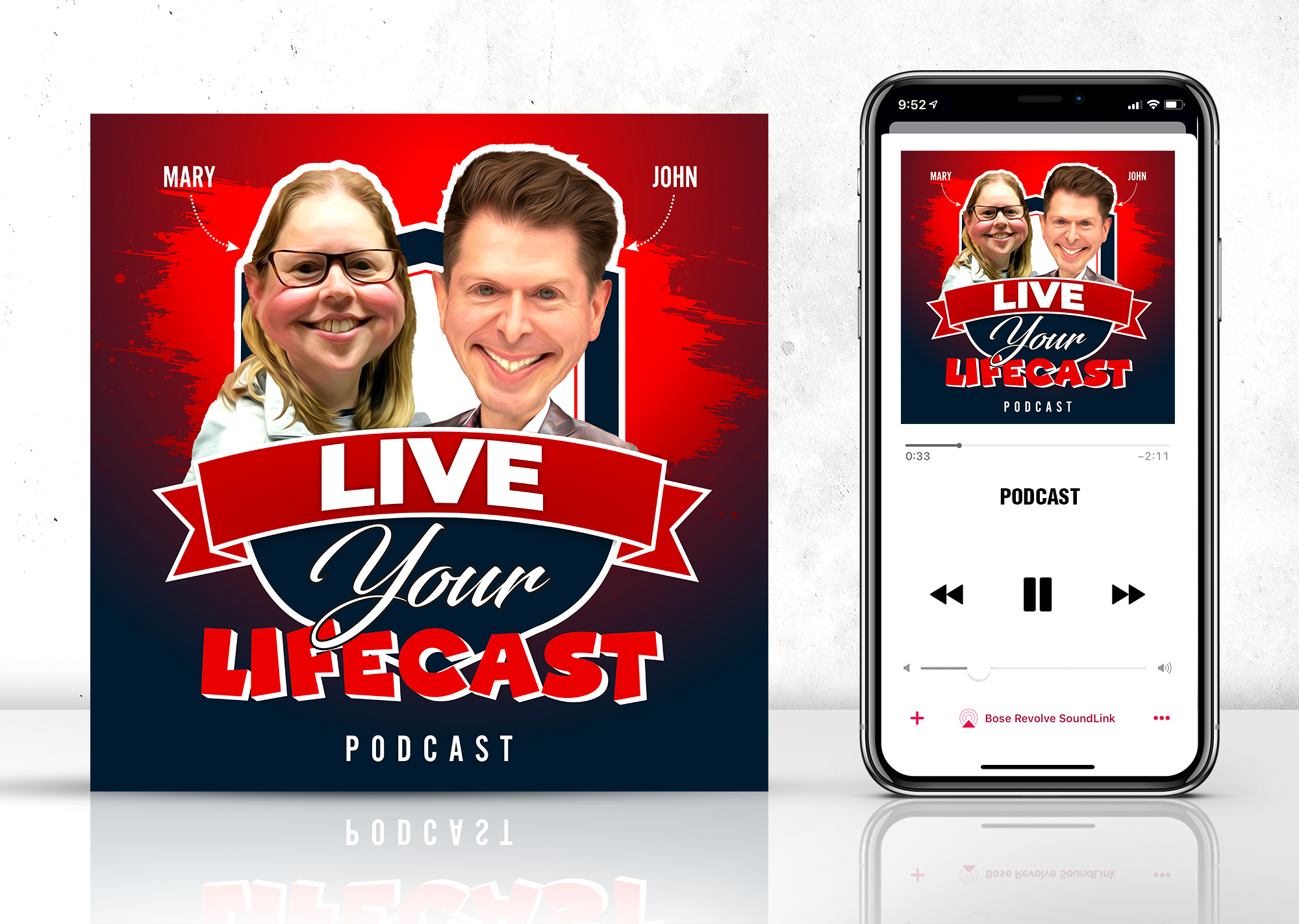 Podcast Design by colourstreak for this project | Design #26557155