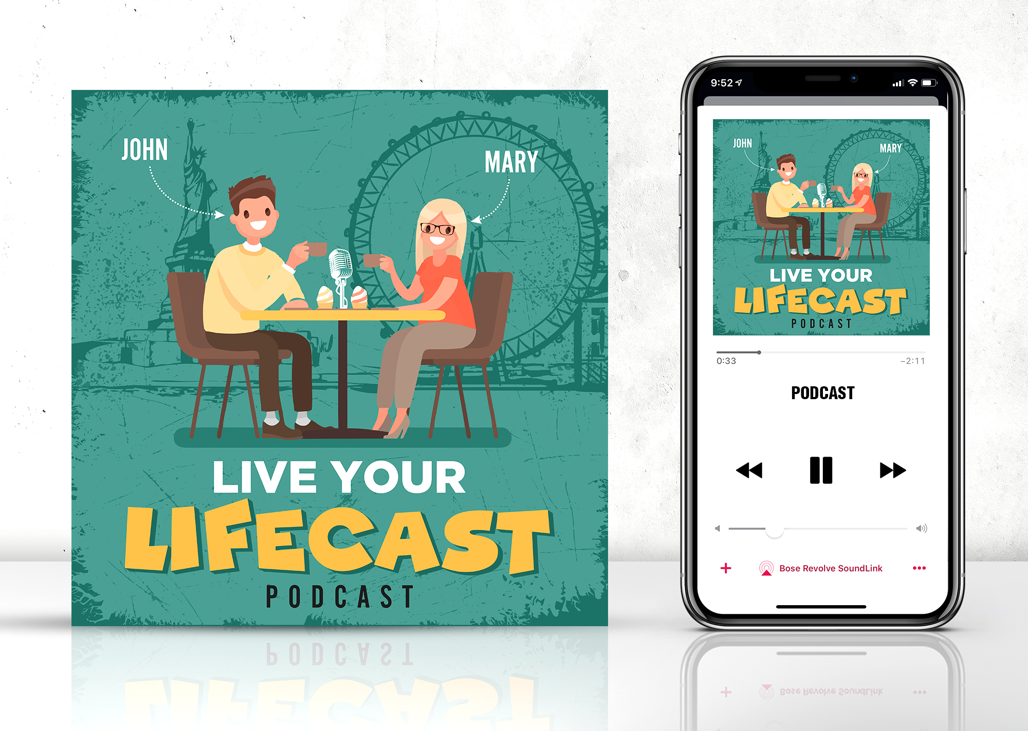 Podcast Design by colourstreak for this project | Design #26577876