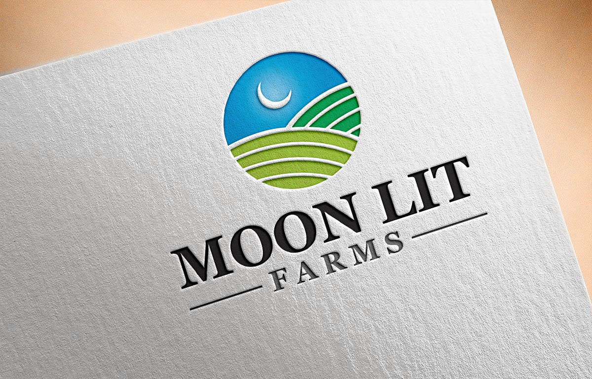 Logo Design by Vishak vasu for Moon Lit Farms  | Design #26573278
