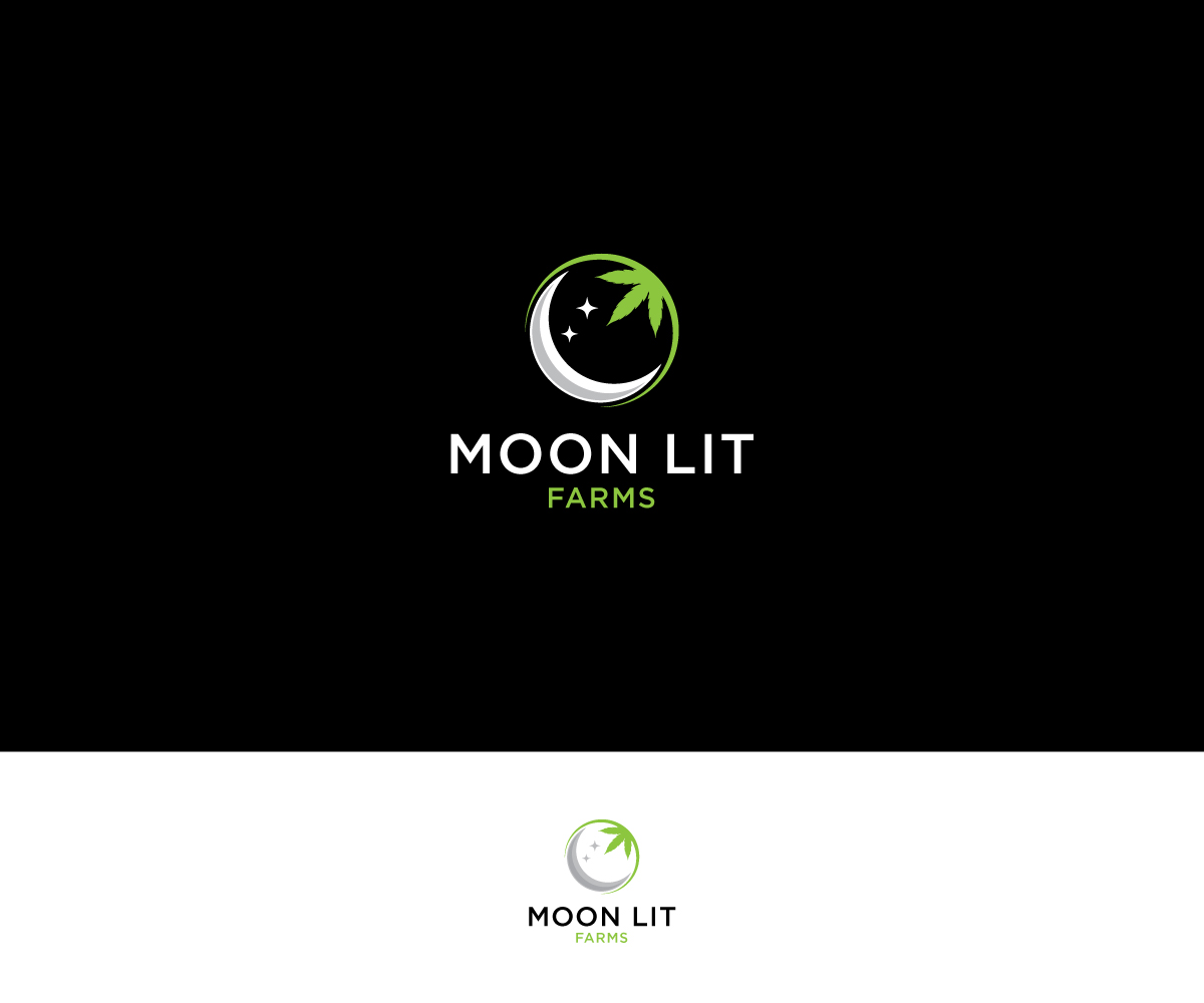 Logo Design by ecorokerz for Moon Lit Farms  | Design #26536828