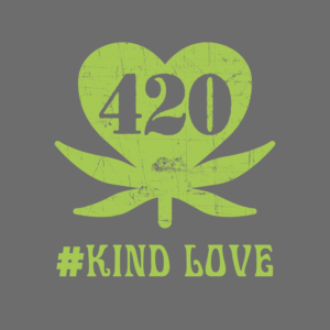 Kind Love Dispensary 4/20 Celebration T-SHIRT | T-shirt Design by jamesmccue1