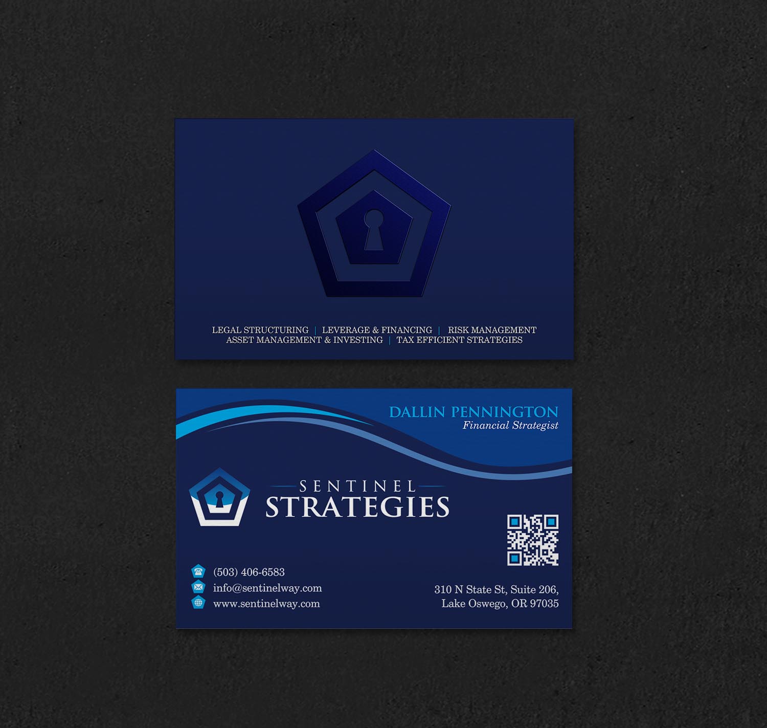 Business Card Design by INDIAN_Ashok for Sentinel Way | Design #26537408