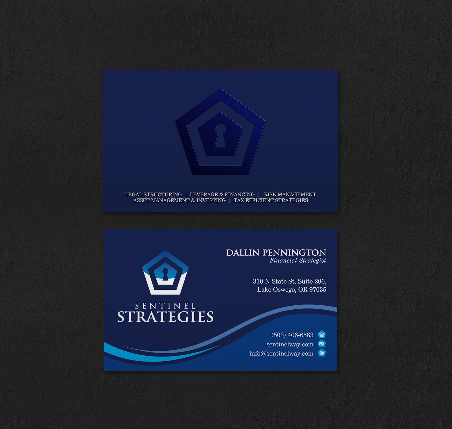 Business Card Design by INDIAN_Ashok for Sentinel Way | Design #26537409