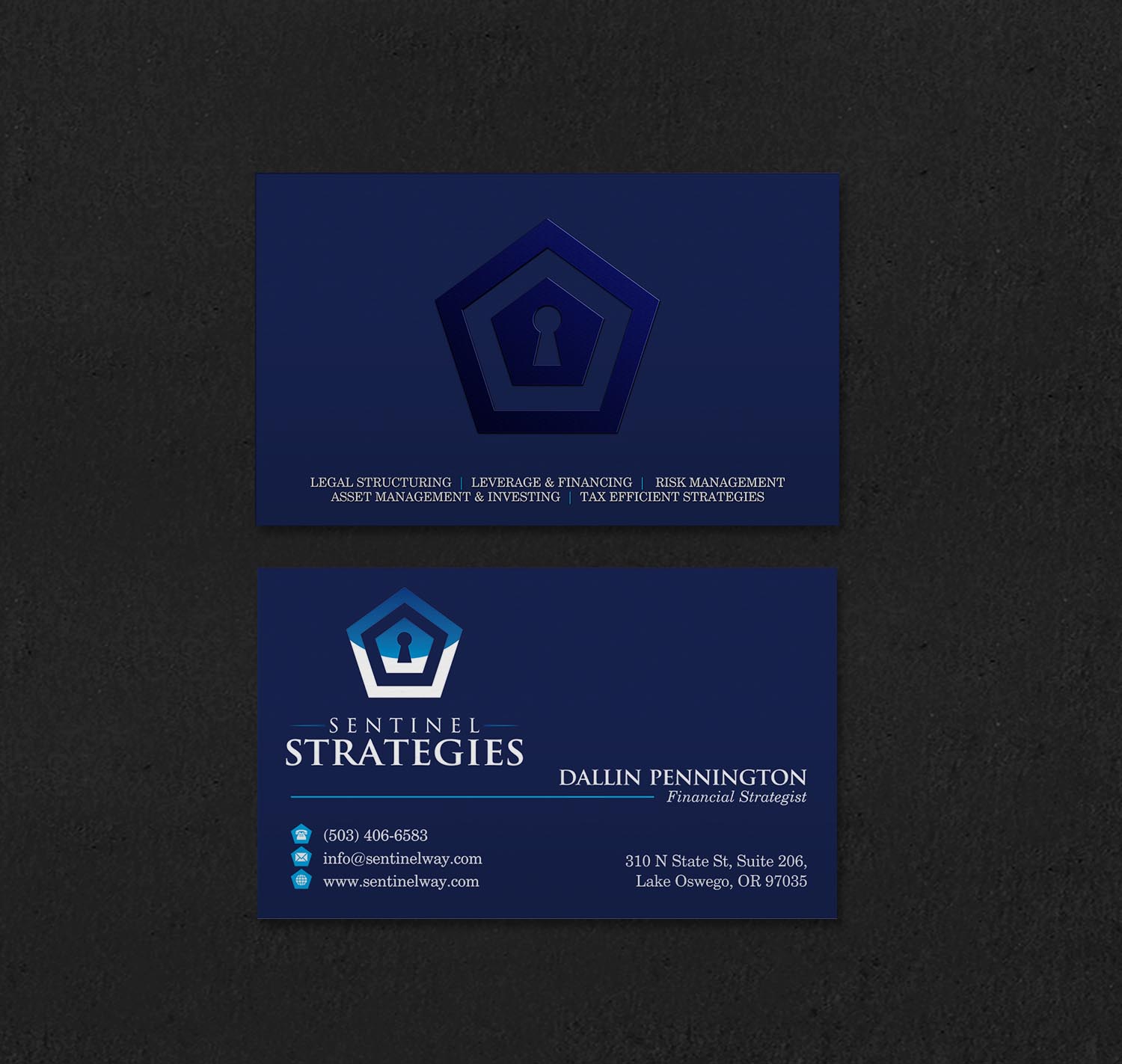 Business Card Design by INDIAN_Ashok for Sentinel Way | Design #26537410