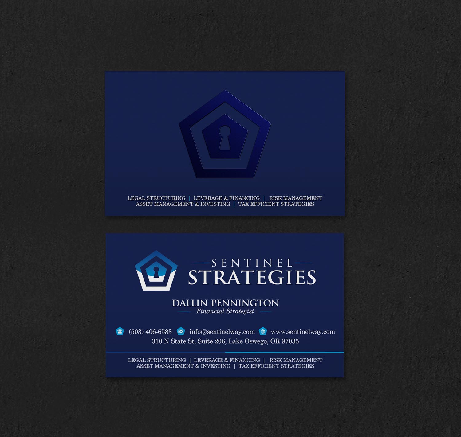 Business Card Design by INDIAN_Ashok for Sentinel Way | Design #26537411