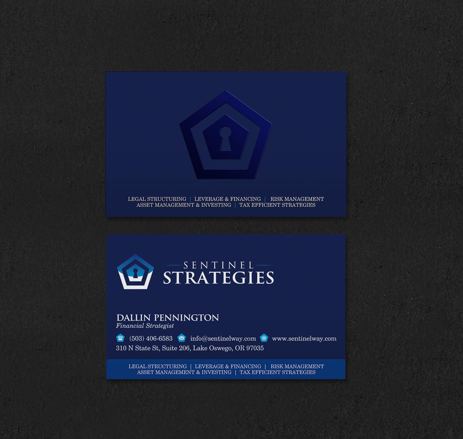 Business Card Design by INDIAN_Ashok for Sentinel Way | Design #26537413