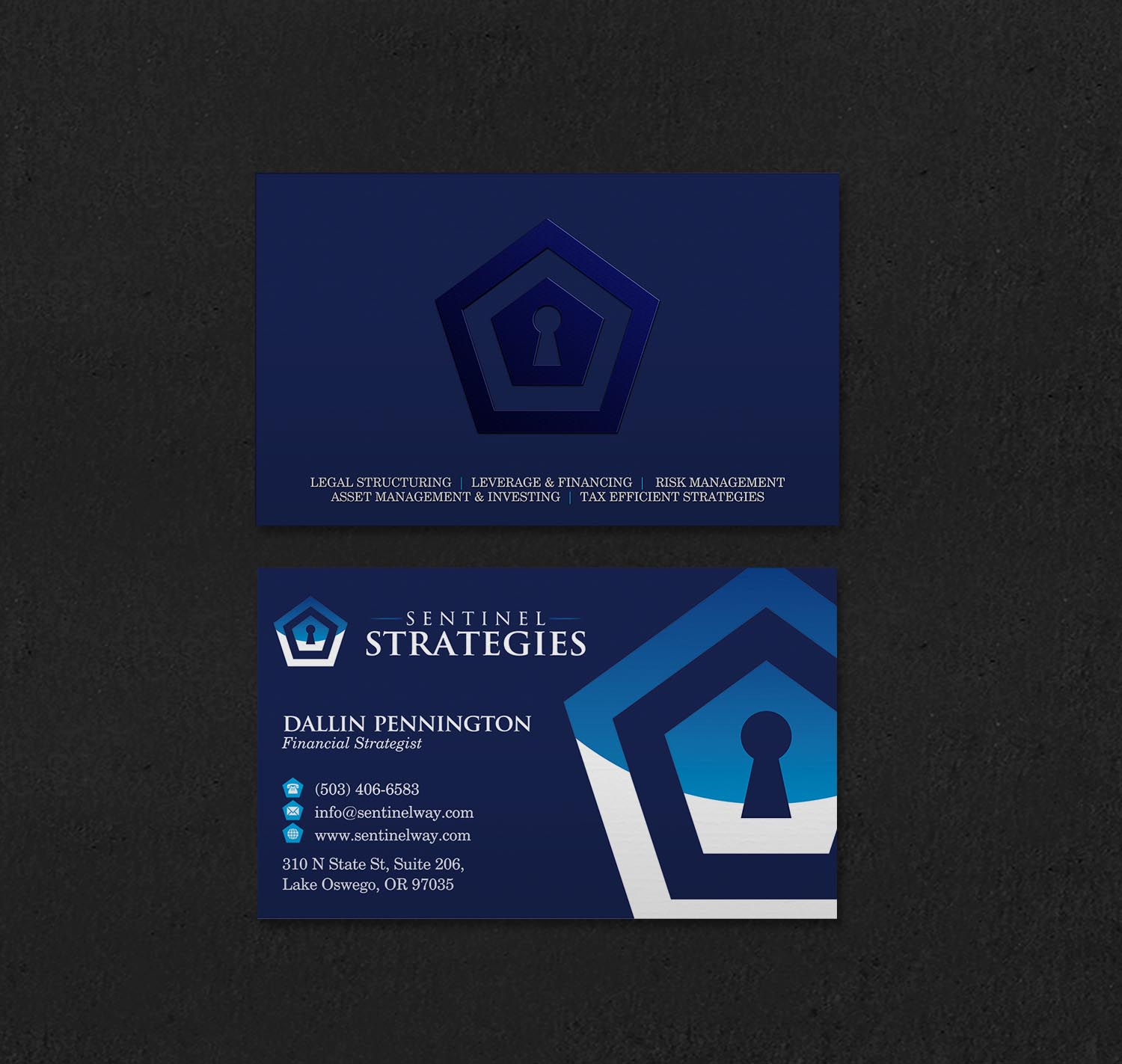 Business Card Design by INDIAN_Ashok for Sentinel Way | Design #26537414