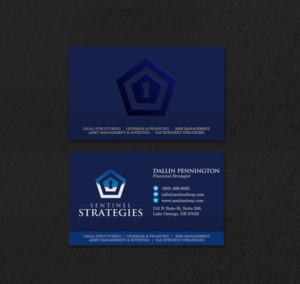 Business Card Design by INDIAN_Ashok for Sentinel Way | Design: #26537415