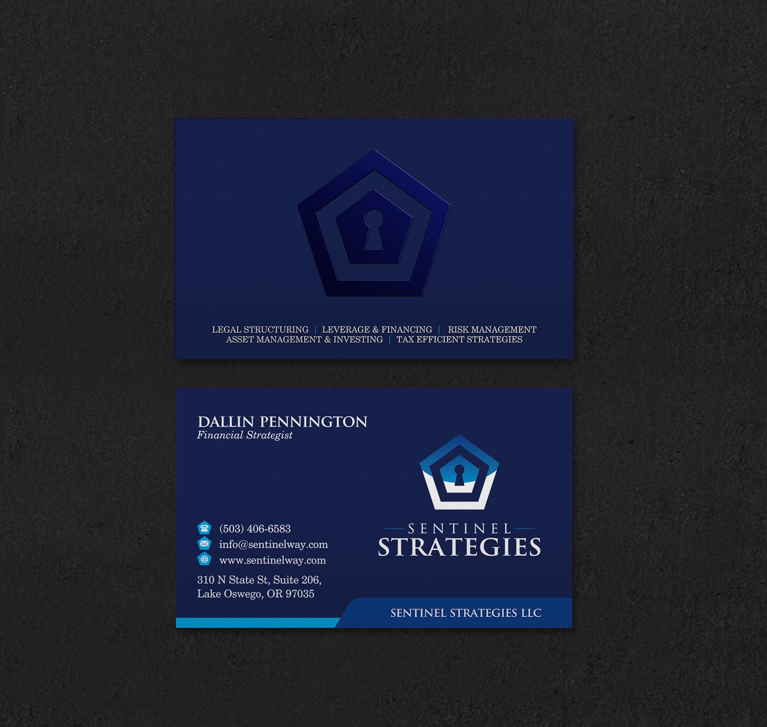 Business Card Design by INDIAN_Ashok for Sentinel Way | Design #26537421