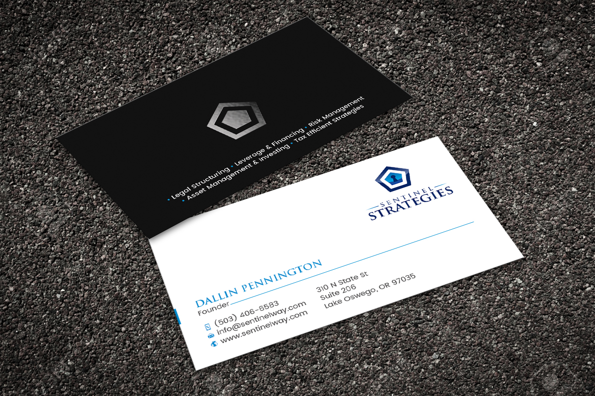 Diseño de Tarjeta de Presentación por Alaminenterprise para Sentinel Way | Diseño #26537770