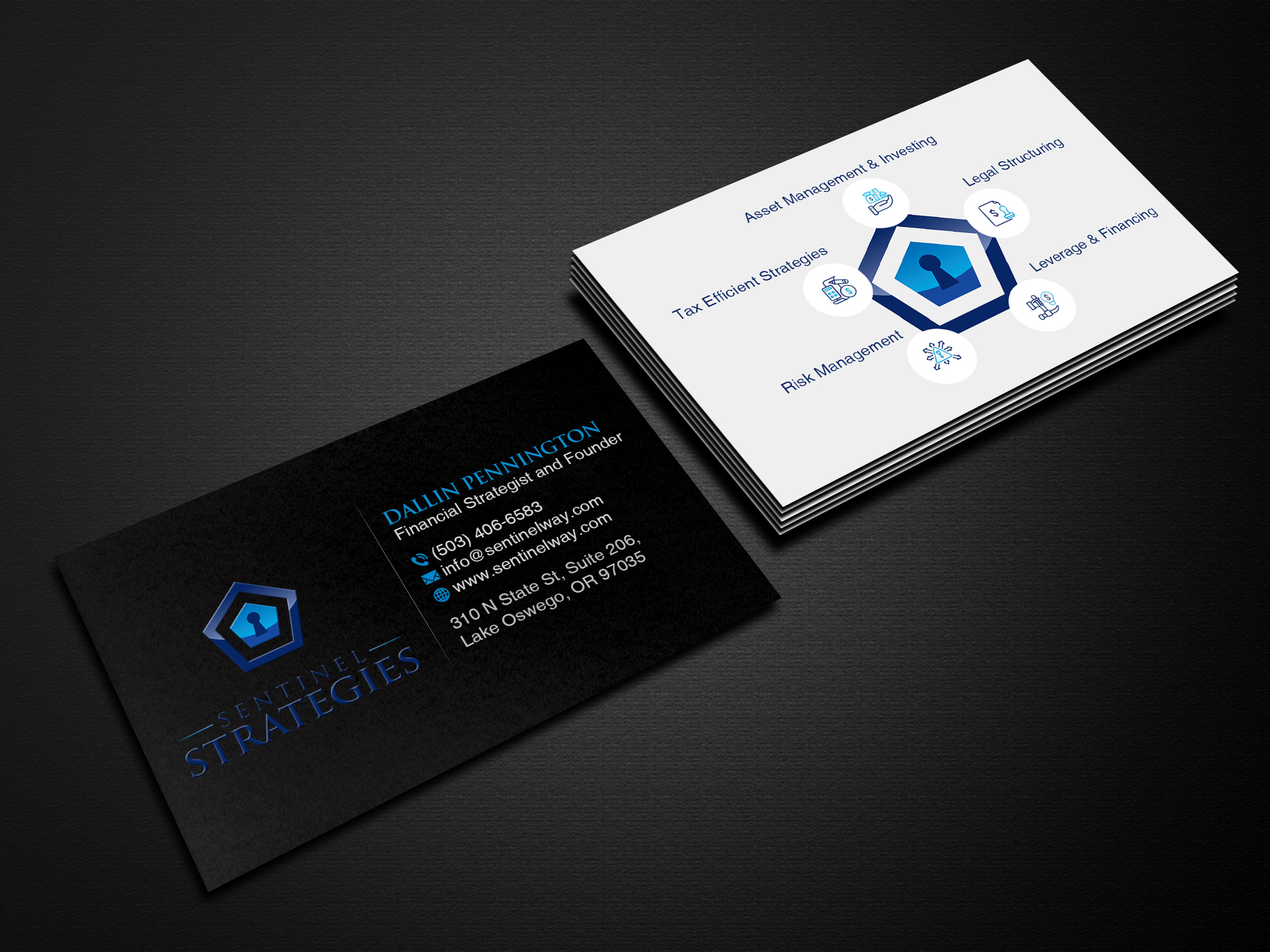 Visitenkarten-Design von Creations Box 2015 für Sentinel Way | Design #26539965