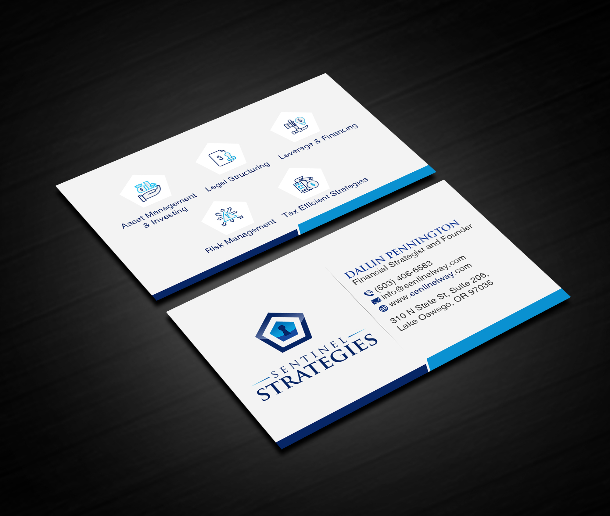 Visitenkarten-Design von Creations Box 2015 für Sentinel Way | Design #26543419