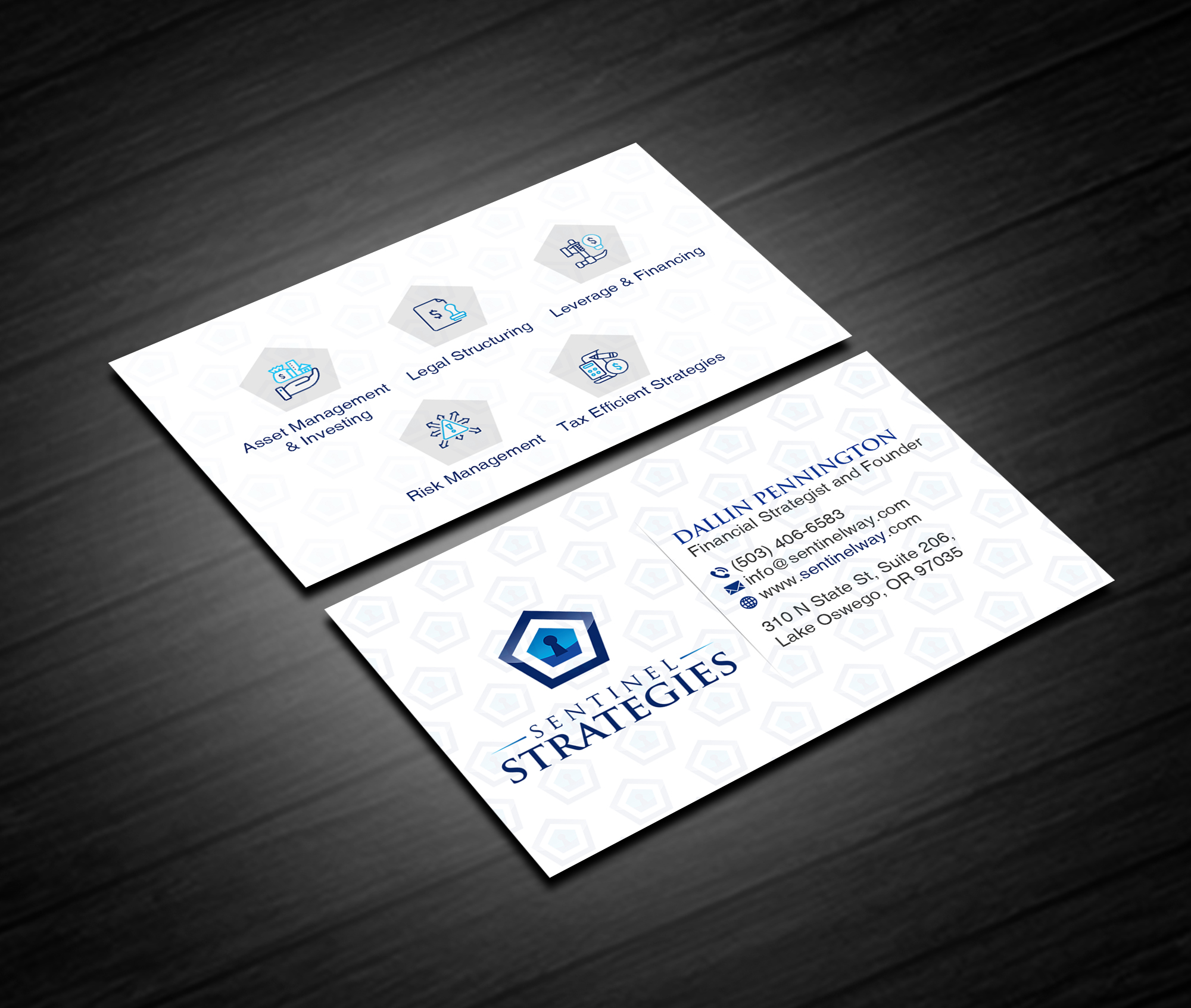 Visitenkarten-Design von Creations Box 2015 für Sentinel Way | Design #26543420