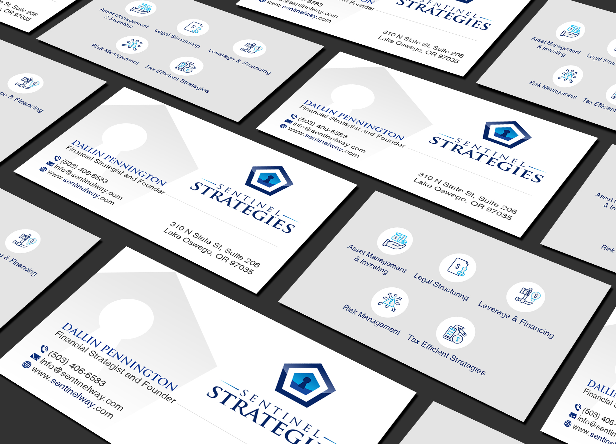 Visitenkarten-Design von Creations Box 2015 für Sentinel Way | Design #26543429