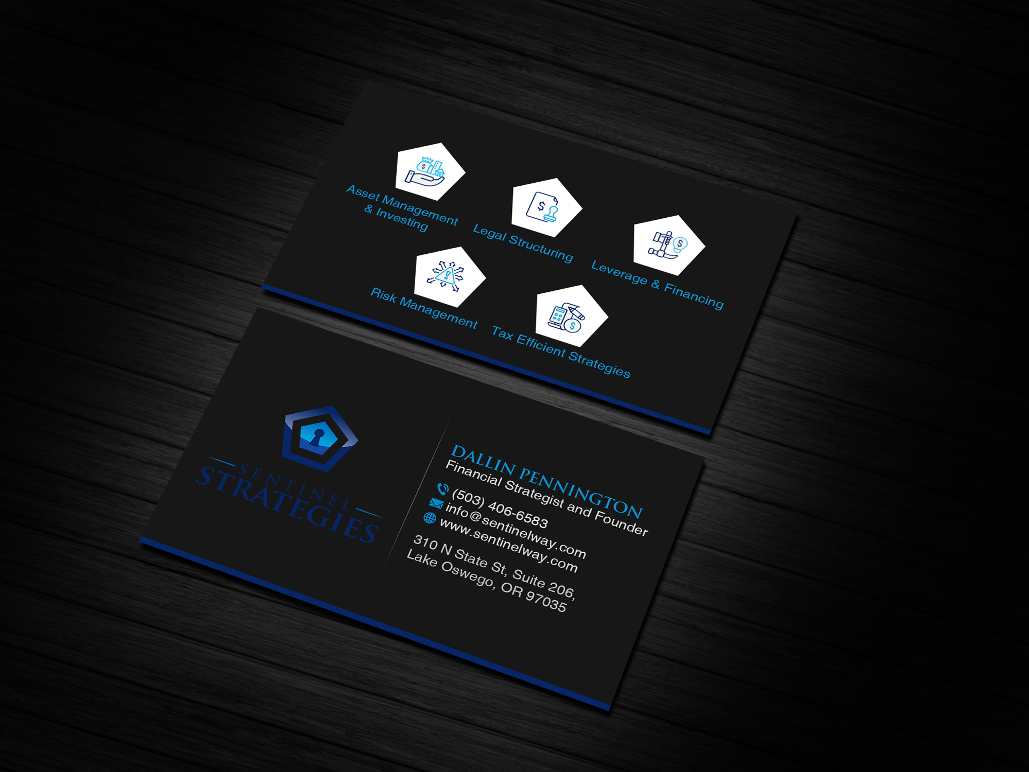 Visitenkarten-Design von Creations Box 2015 für Sentinel Way | Design #26543430