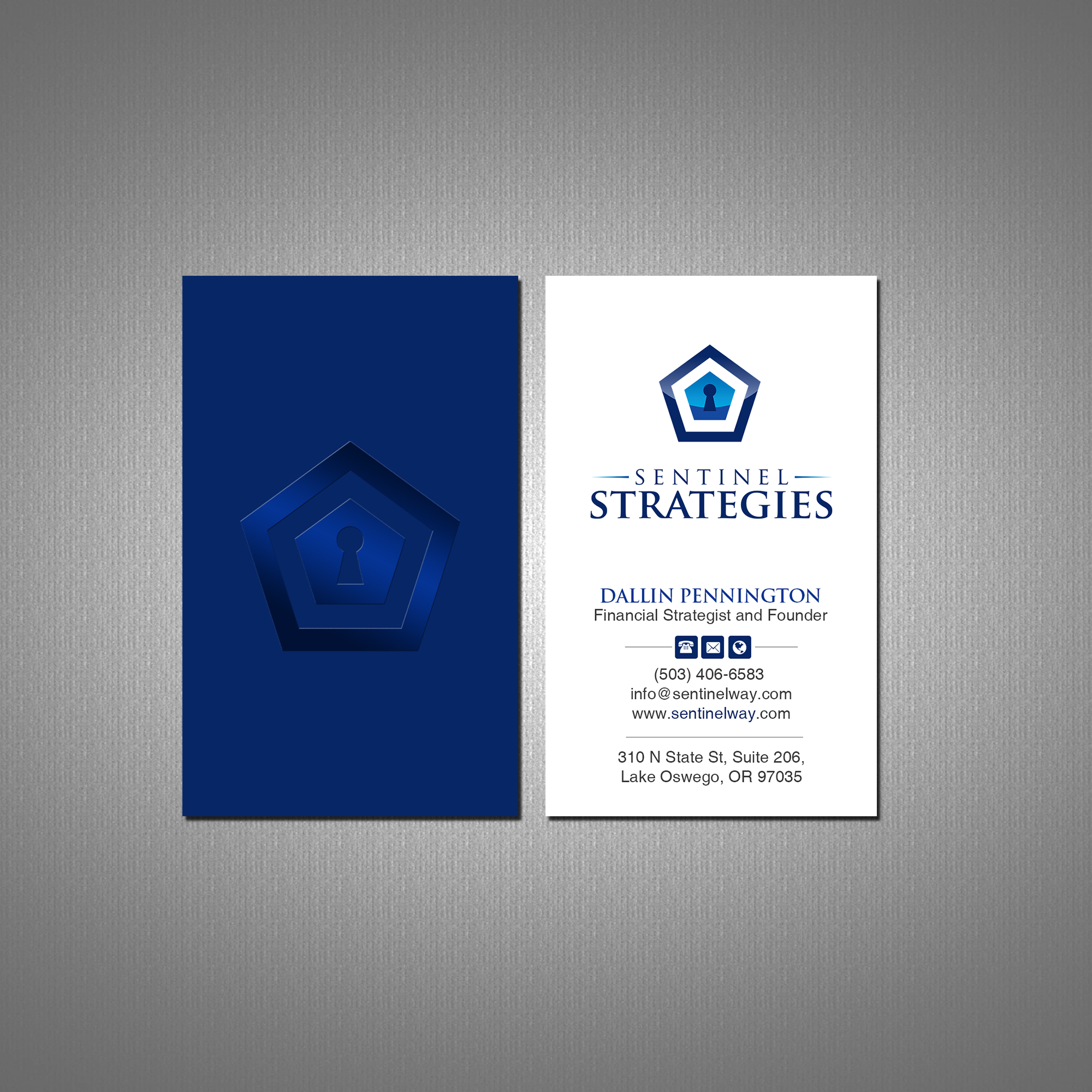 Visitenkarten-Design von Creations Box 2015 für Sentinel Way | Design #26543450