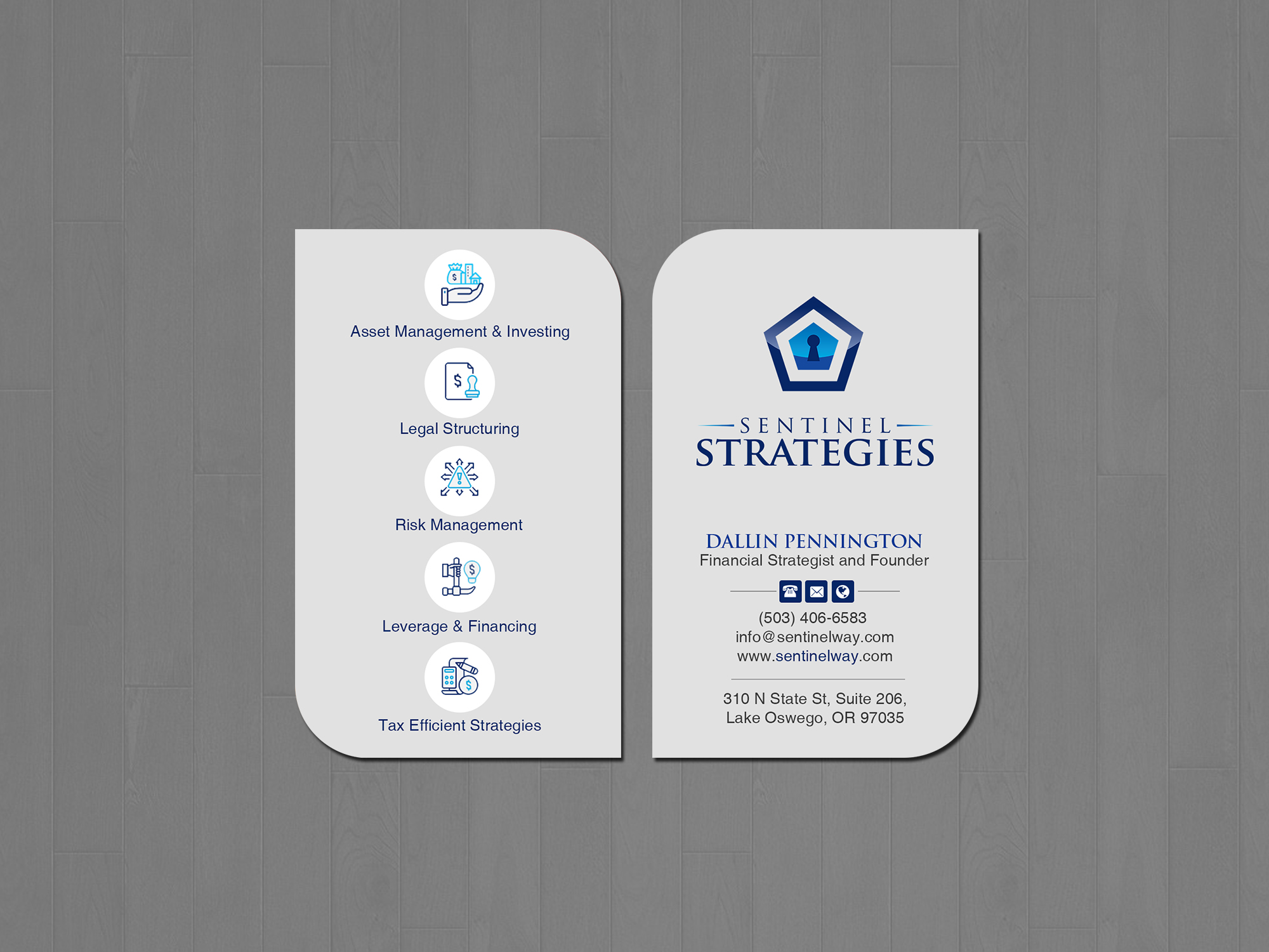Visitenkarten-Design von Creations Box 2015 für Sentinel Way | Design #26543461