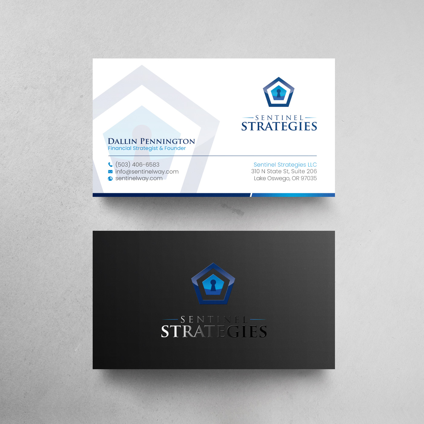 Business Card Design by chandrayaan.creative for Sentinel Way | Design #26544470