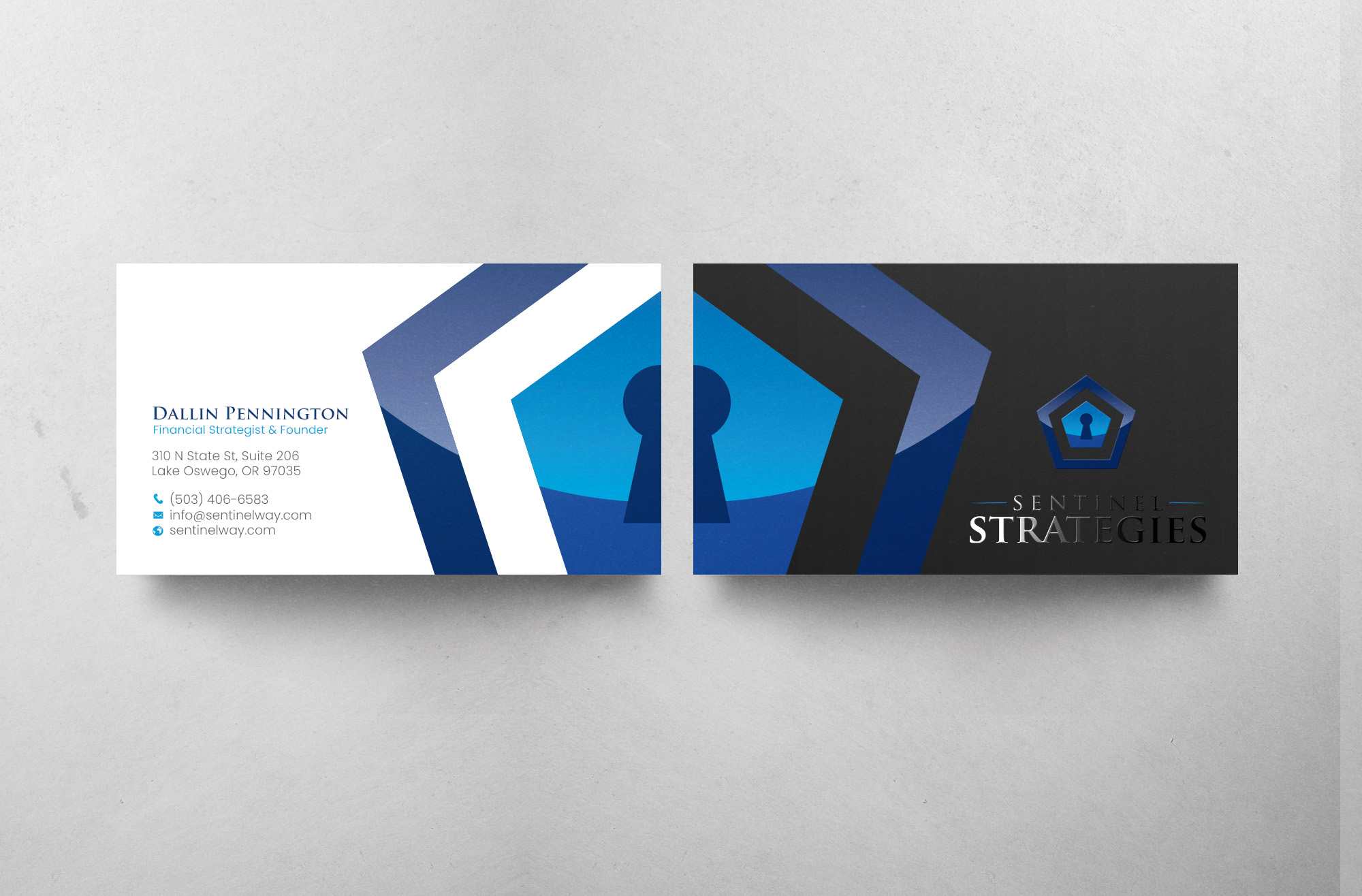 Business Card Design by chandrayaan.creative for Sentinel Way | Design: #26544475