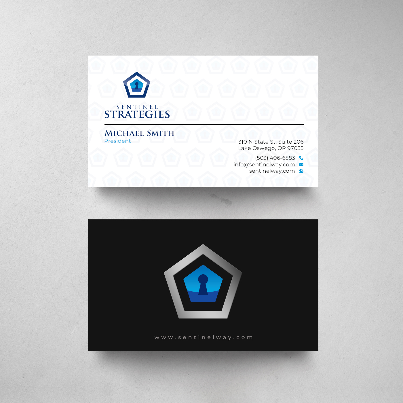 Business Card Design by chandrayaan.creative for Sentinel Way | Design #26548874
