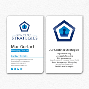 Business Card Design by Rupok 3 for Sentinel Way | Design #26538708
