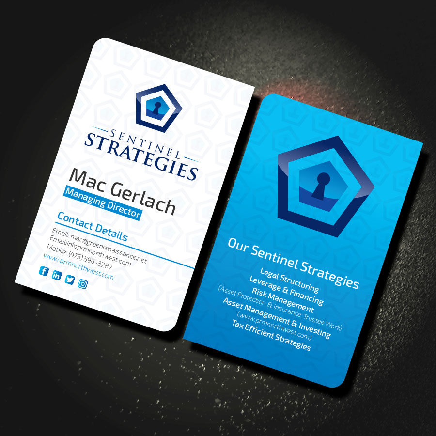 Business Card Design by Rupok 3 for Sentinel Way | Design #26557892