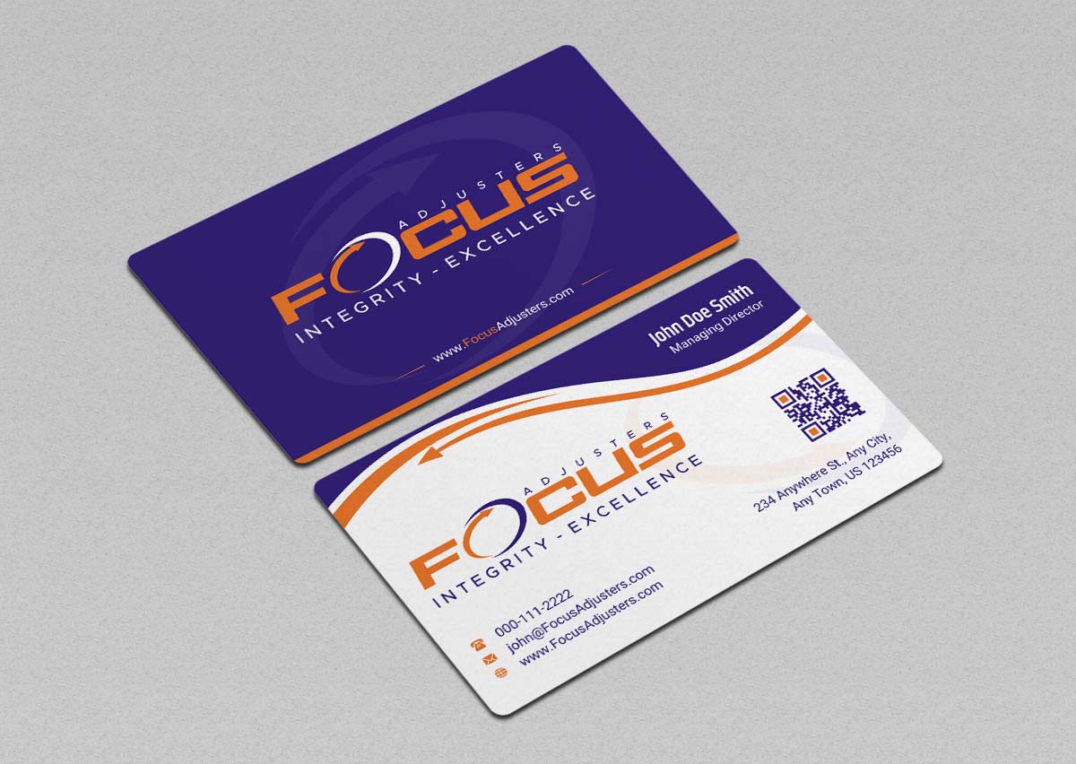 Business Card Design by INDIAN_Ashok for Fort Orange Claim Service, Inc. | Design #26536233
