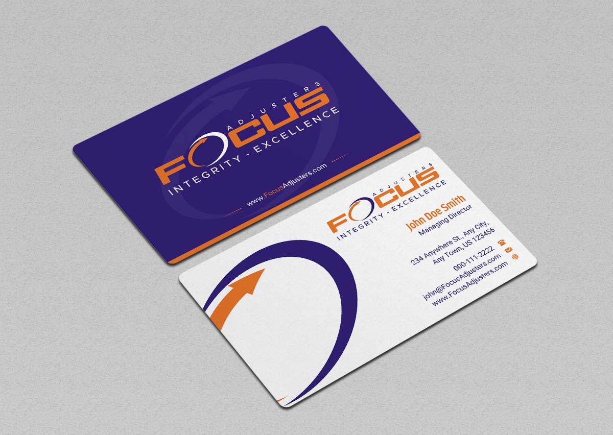 Business Card Design by INDIAN_Ashok for Fort Orange Claim Service, Inc. | Design #26536236