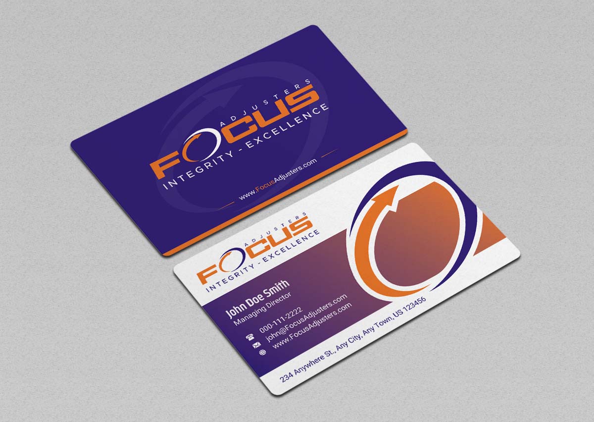 Business Card Design by INDIAN_Ashok for Fort Orange Claim Service, Inc. | Design #26536237