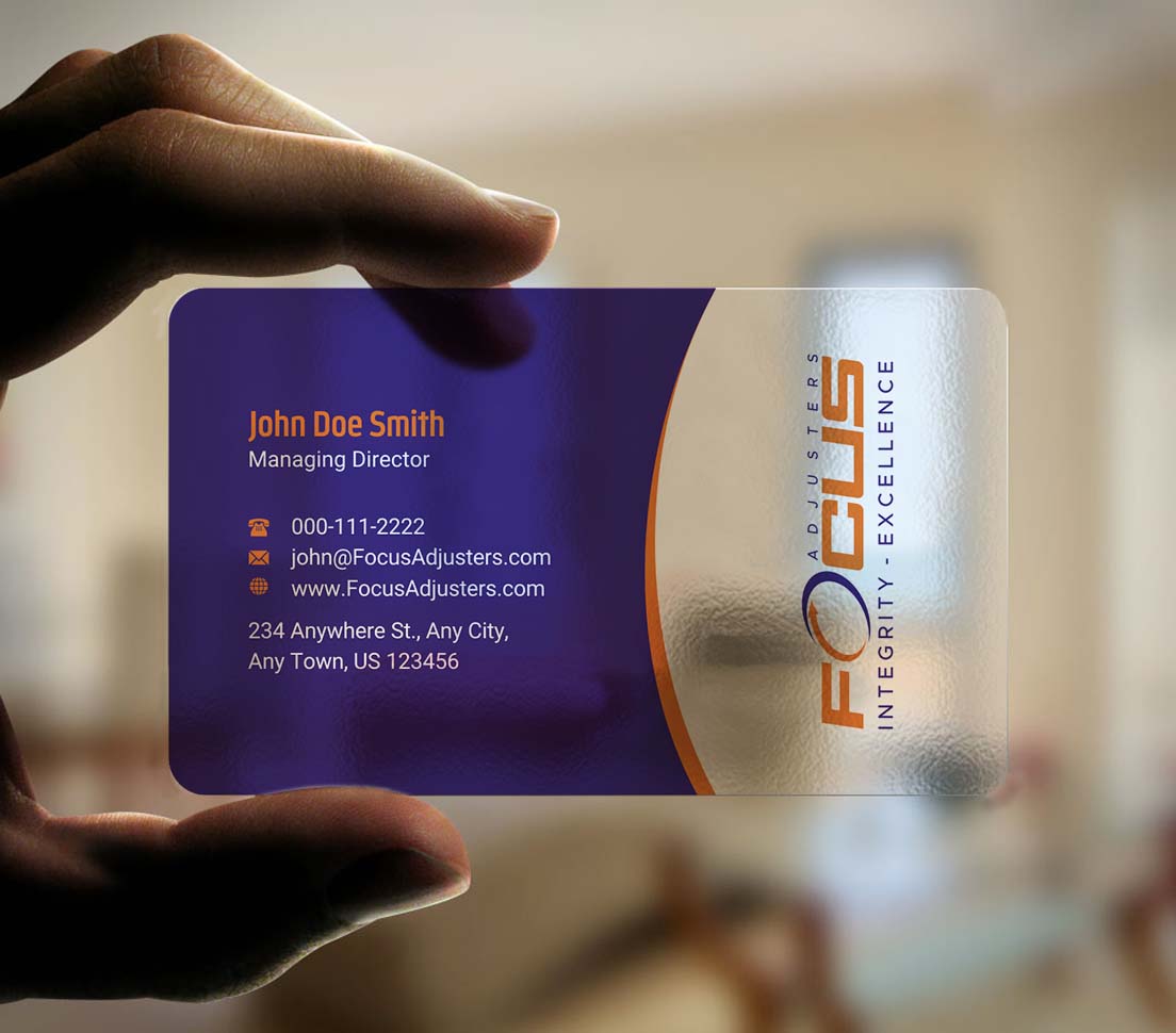 Visitenkarten-Design von INDIAN_Ashok für Fort Orange Claim Service, Inc. | Design #26536248