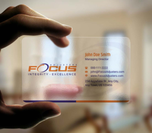 Business Card Design by INDIAN_Ashok for Fort Orange Claim Service, Inc. | Design: #26536253