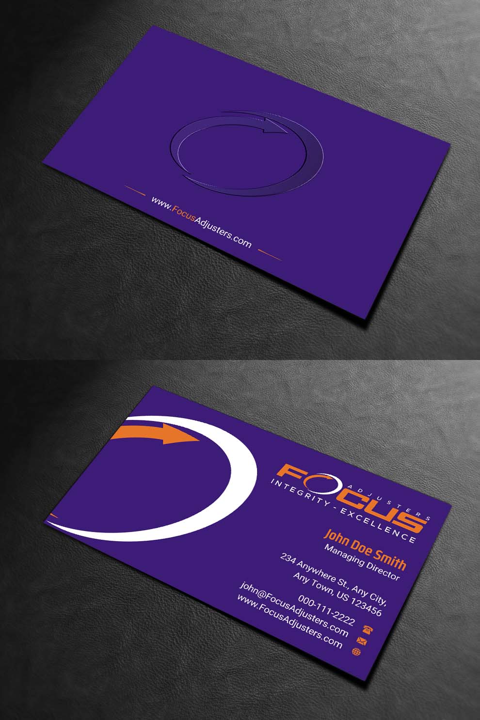 Business Card Design by INDIAN_Ashok for Fort Orange Claim Service, Inc. | Design #26536254