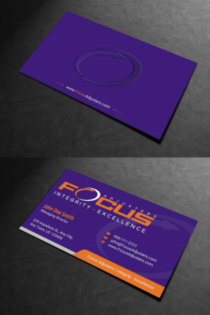 Business Card Design by INDIAN_Ashok for Fort Orange Claim Service, Inc. | Design: #26536255